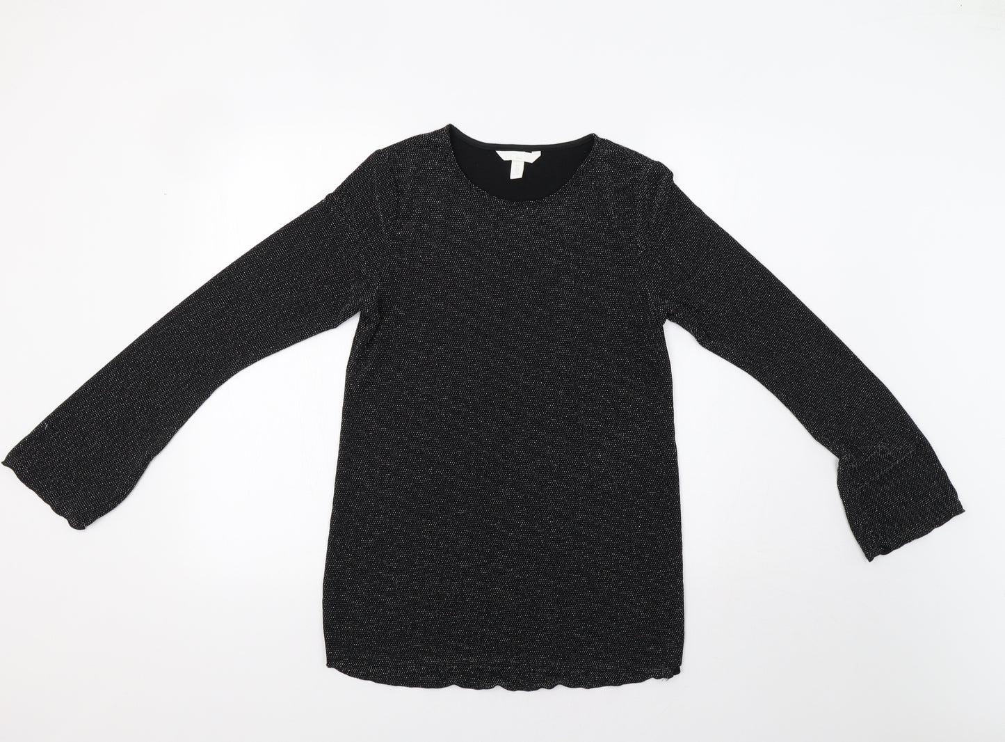 H&M Womens Black   Basic Blouse Size L