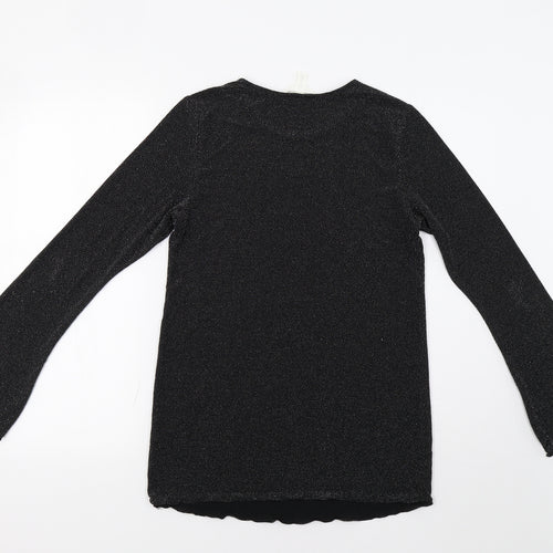 H&M Womens Black   Basic Blouse Size L