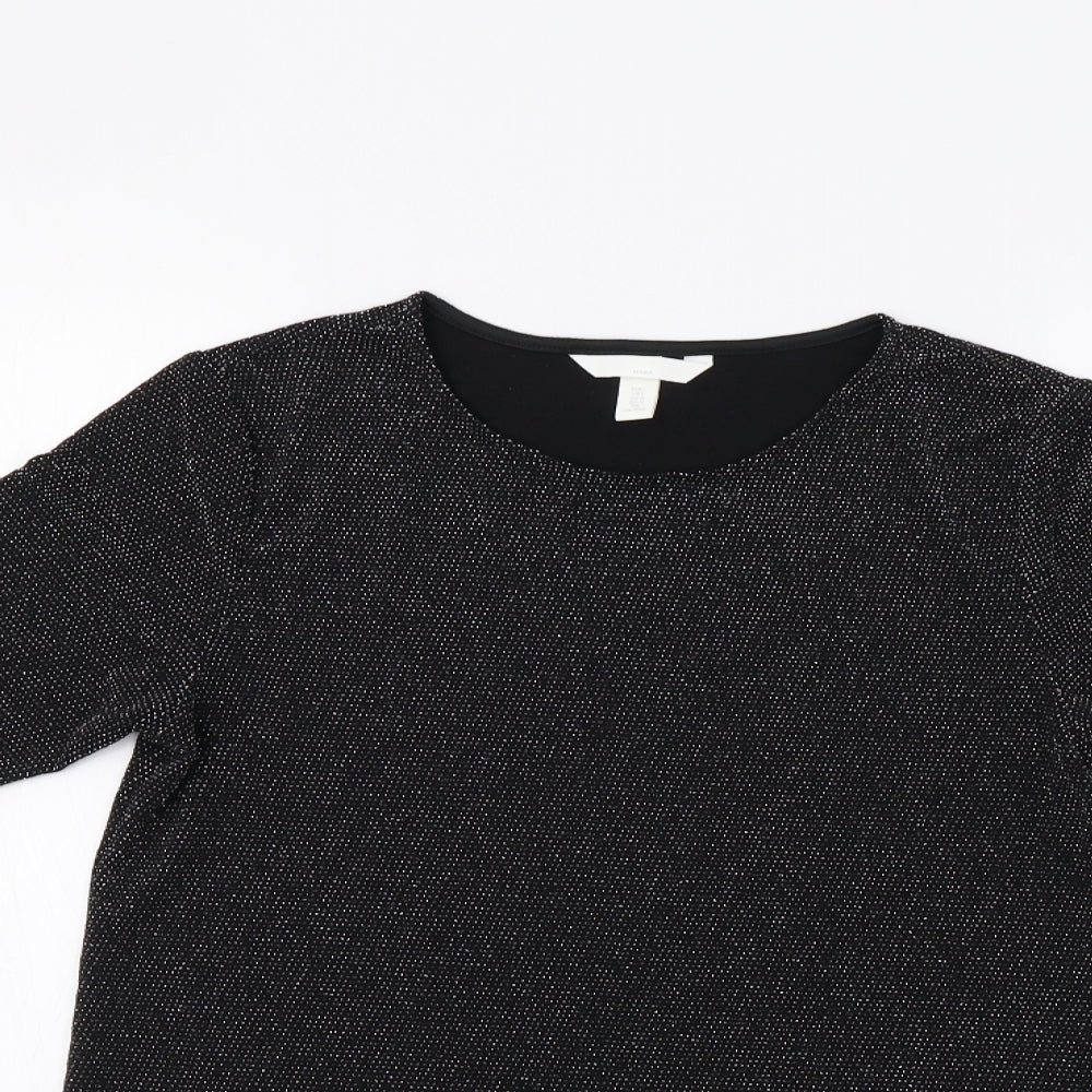 H&M Womens Black   Basic Blouse Size L