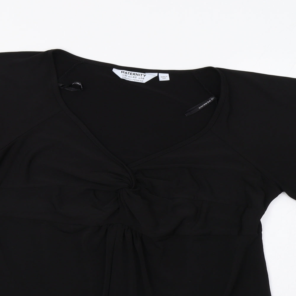 Dorothy Perkins Womens Black   Basic Blouse Size 14  - Maternity