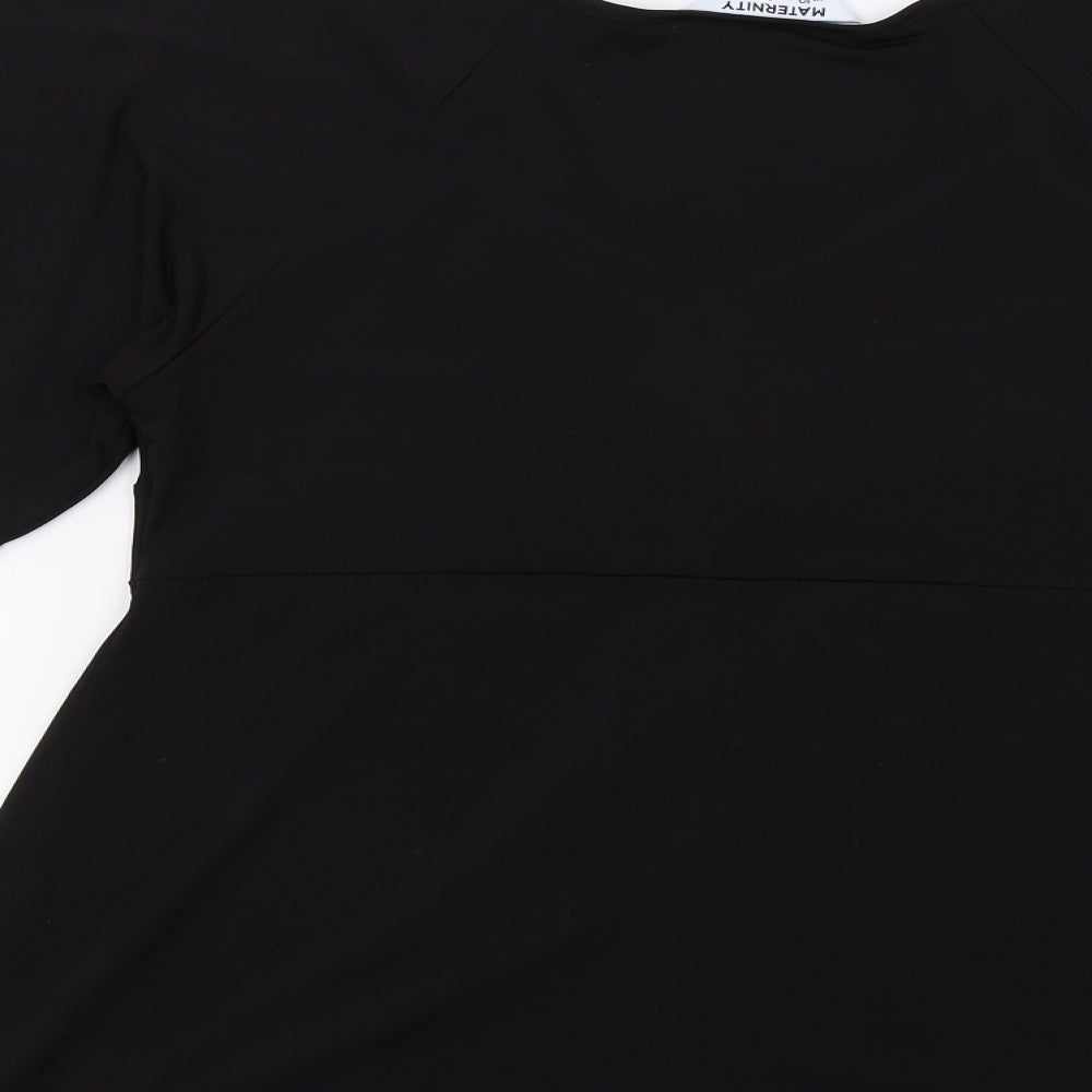 Dorothy Perkins Womens Black   Basic Blouse Size 14  - Maternity