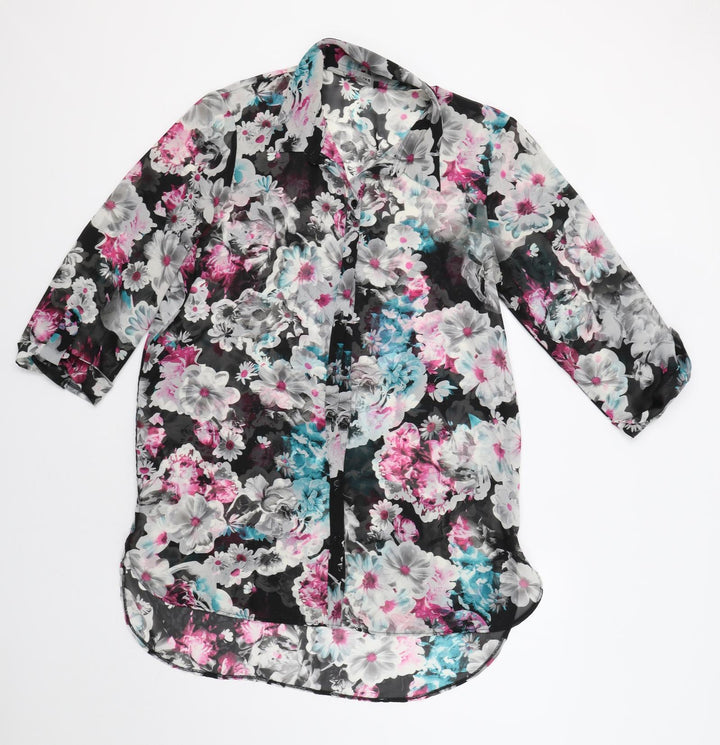 G21 Womens Multicoloured Floral  Basic Button-Up Size 16