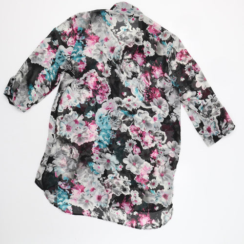 G21 Womens Multicoloured Floral  Basic Button-Up Size 16