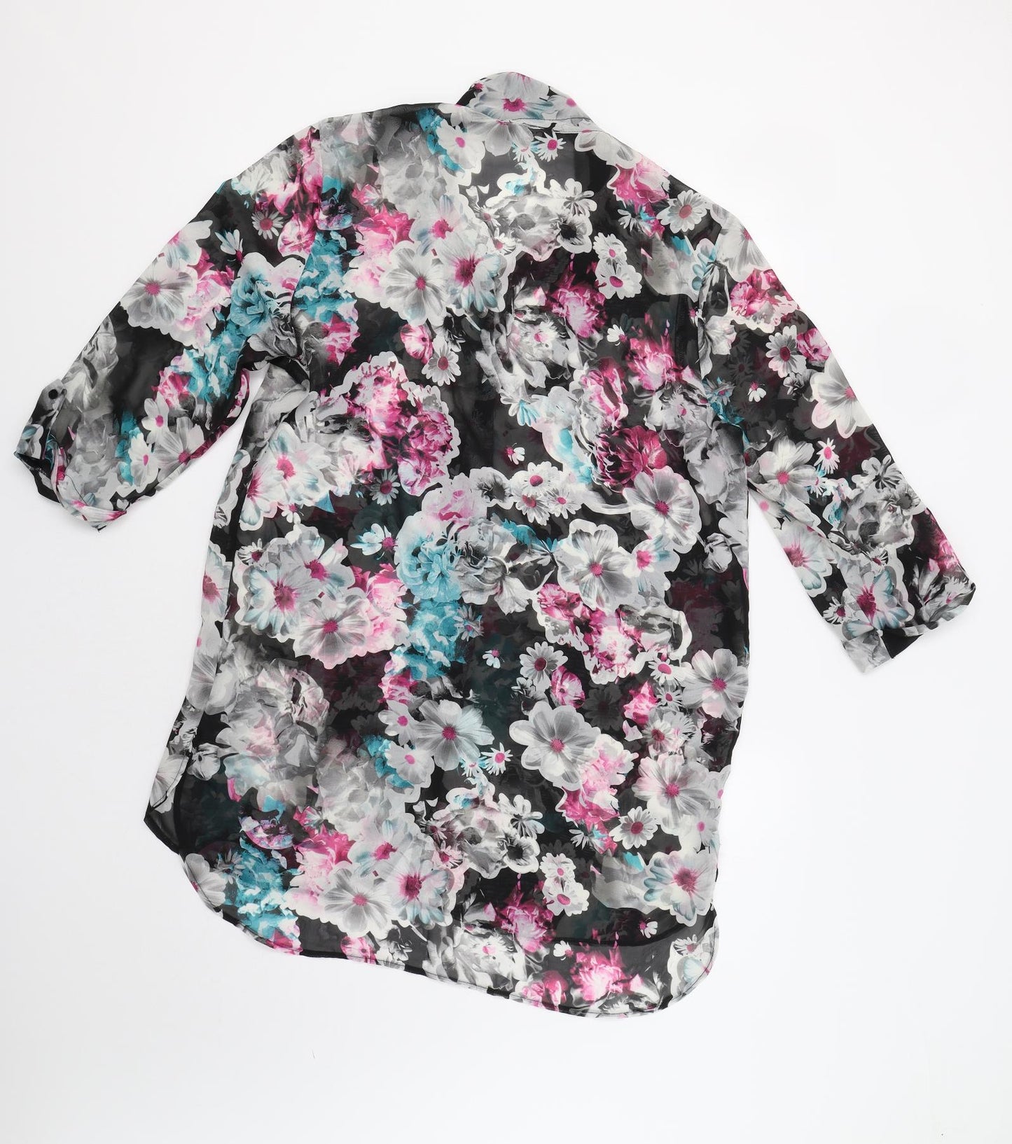 G21 Womens Multicoloured Floral  Basic Button-Up Size 16