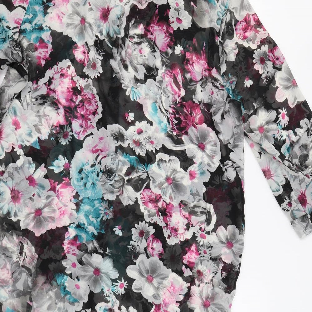 G21 Womens Multicoloured Floral  Basic Button-Up Size 16