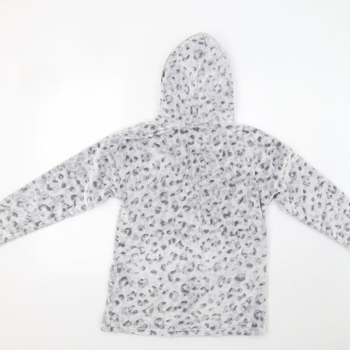 Nutmeg Womens Grey Animal Print  Top Pyjama Top Size 10