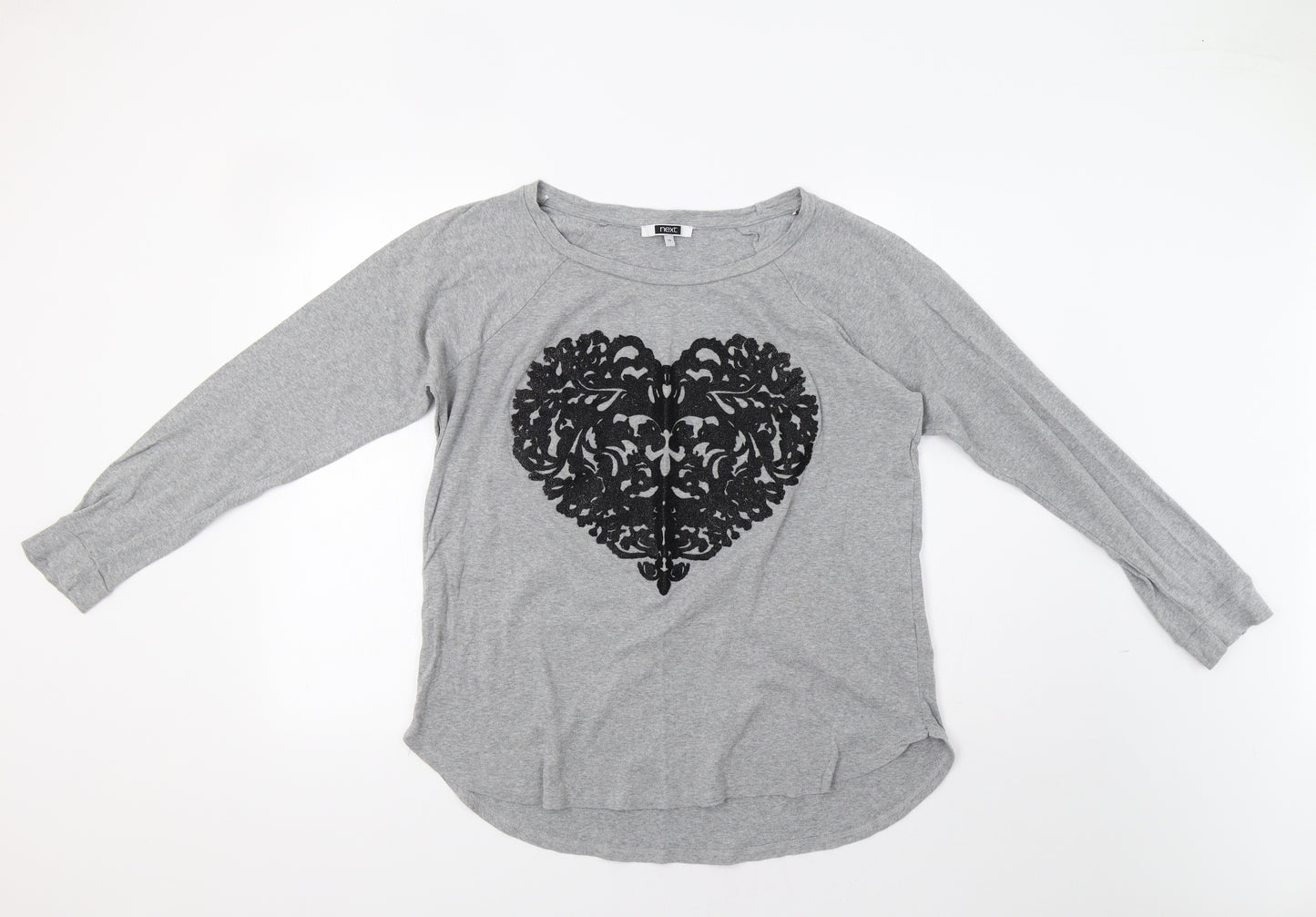 NEXT Womens Grey   Basic Blouse Size 14  - Heart