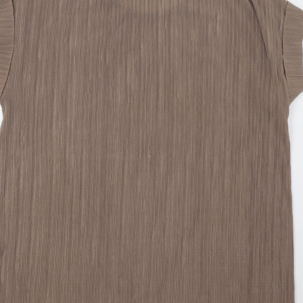 Zara Womens Beige   Basic Blouse Size L