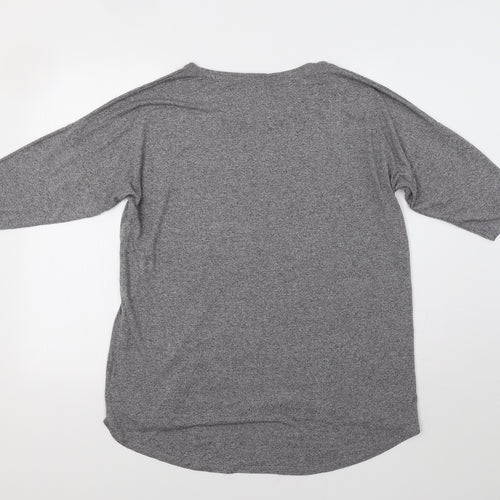 Papaya Womens Grey   Basic Blouse Size M