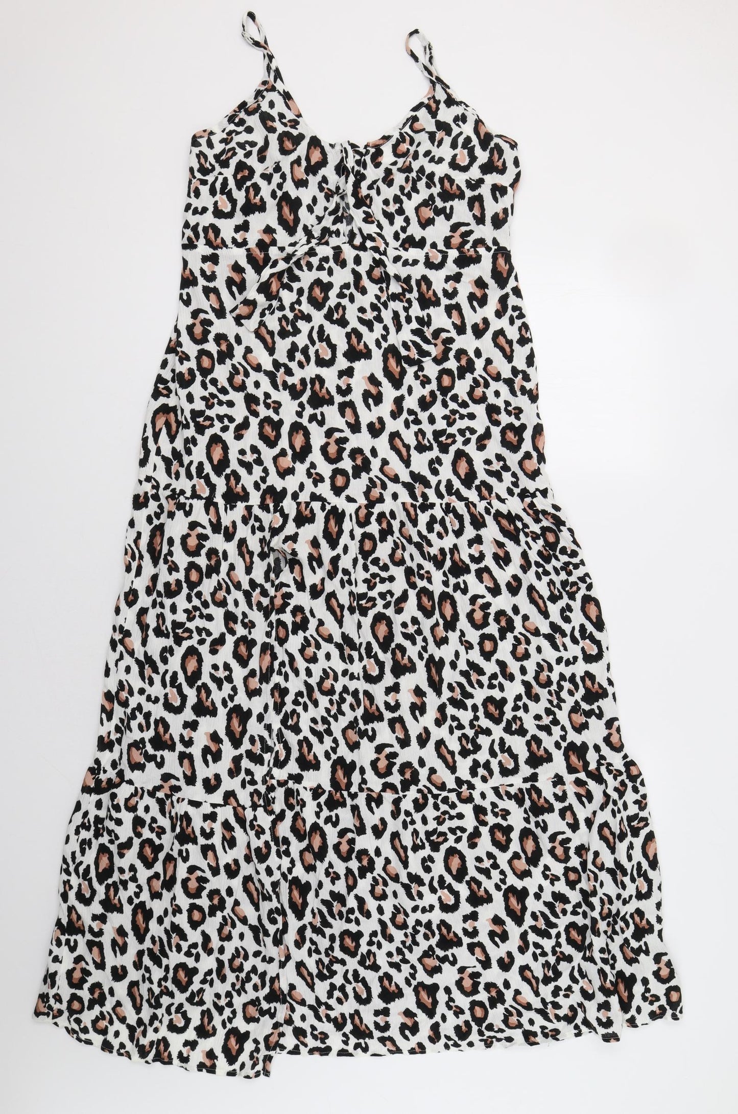 New Look Womens White Animal Print  Maxi  Size S