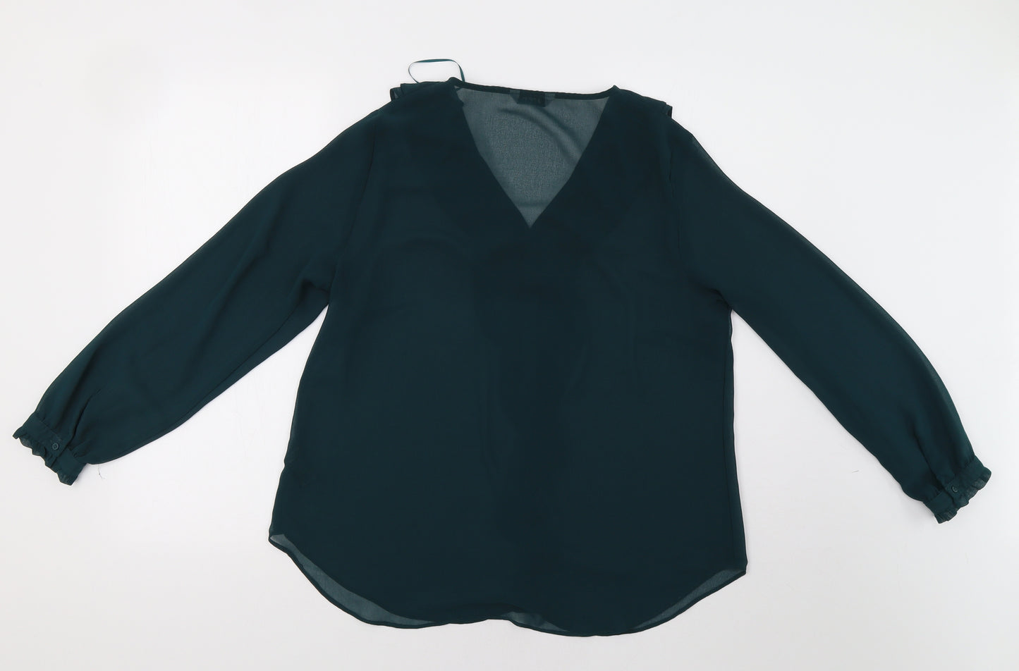 Soon Womens Green   Basic Blouse Size 14