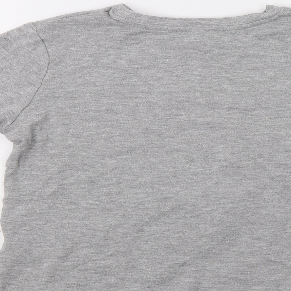 George Boys Grey   Basic T-Shirt Size 10-11 Years  - Christmas Top