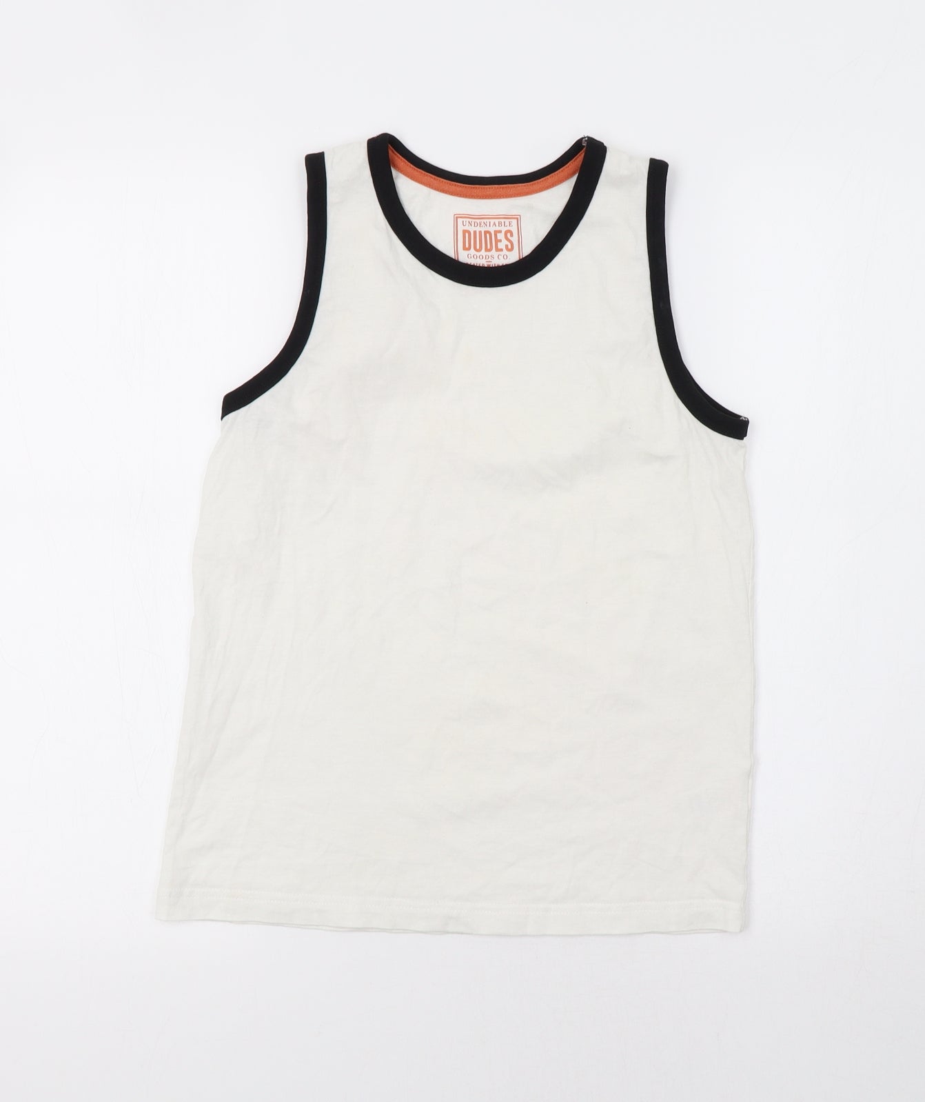Matalan Boys White   Basic Tank Size 12 Years