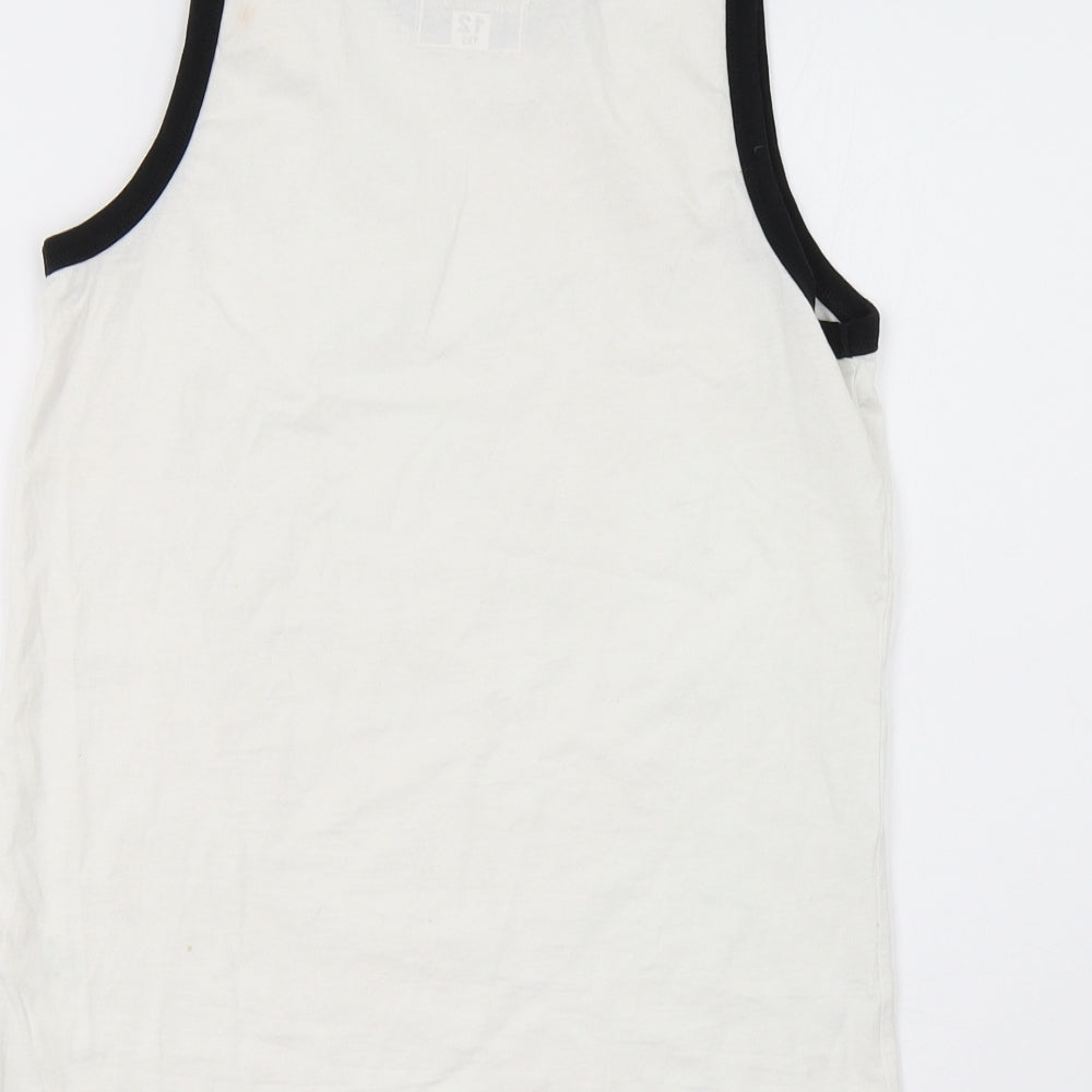 Matalan Boys White   Basic Tank Size 12 Years