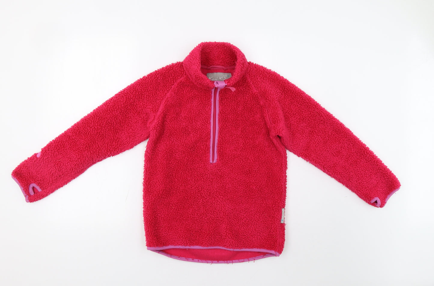 Kozi Kids Girls Pink   Henley Sweatshirt Size 11-12 Years