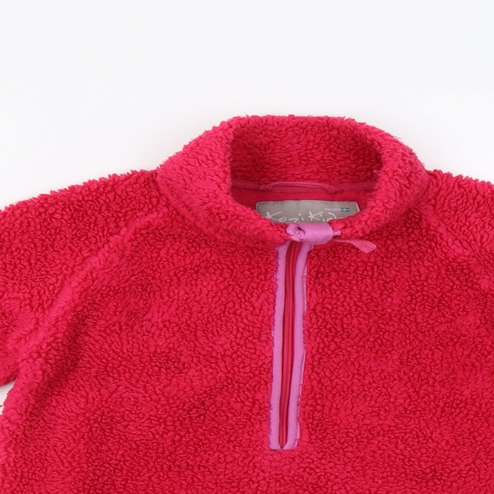 Kozi Kids Girls Pink   Henley Sweatshirt Size 11-12 Years