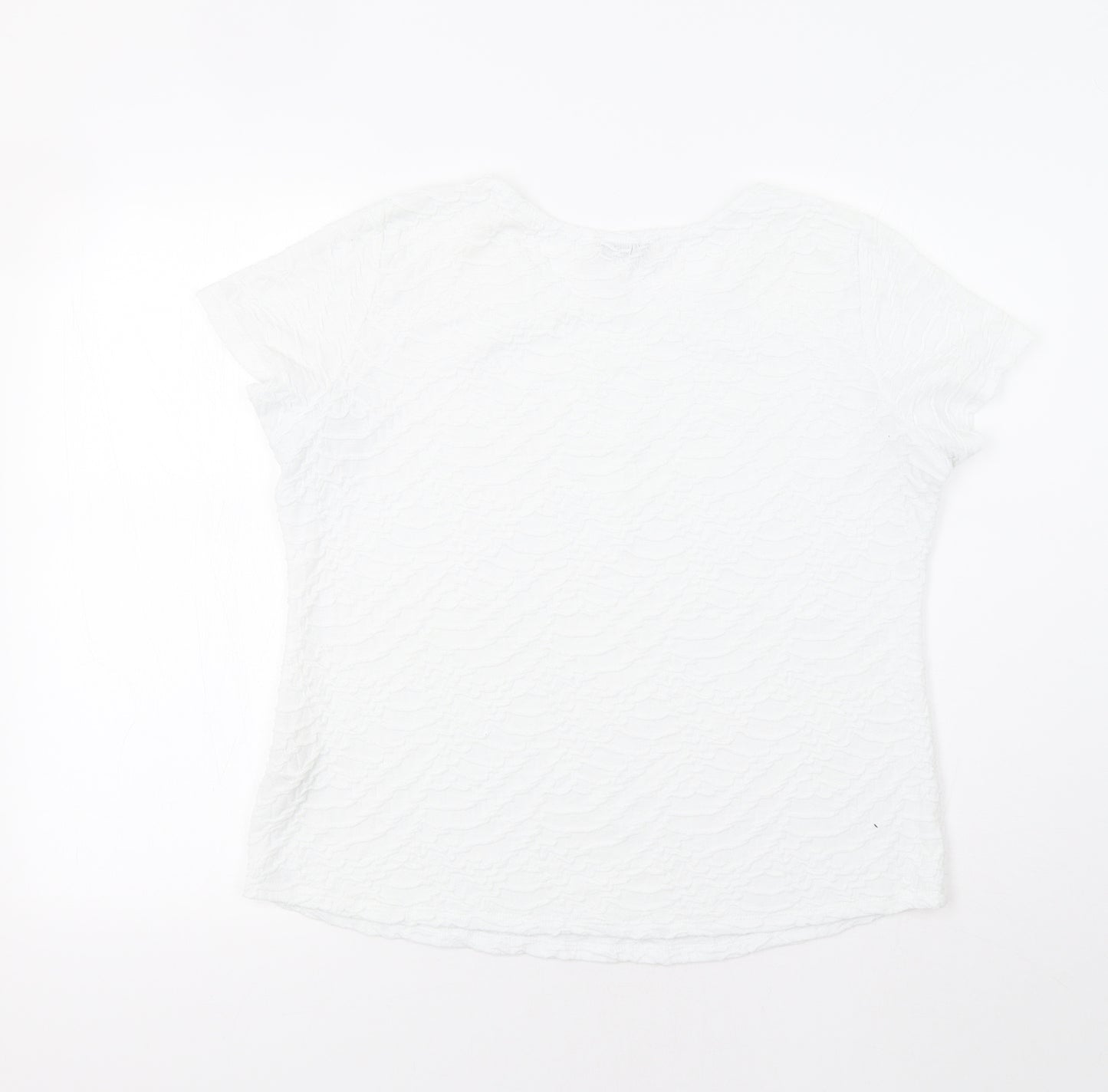 M&S Womens White   Basic Blouse Size 16
