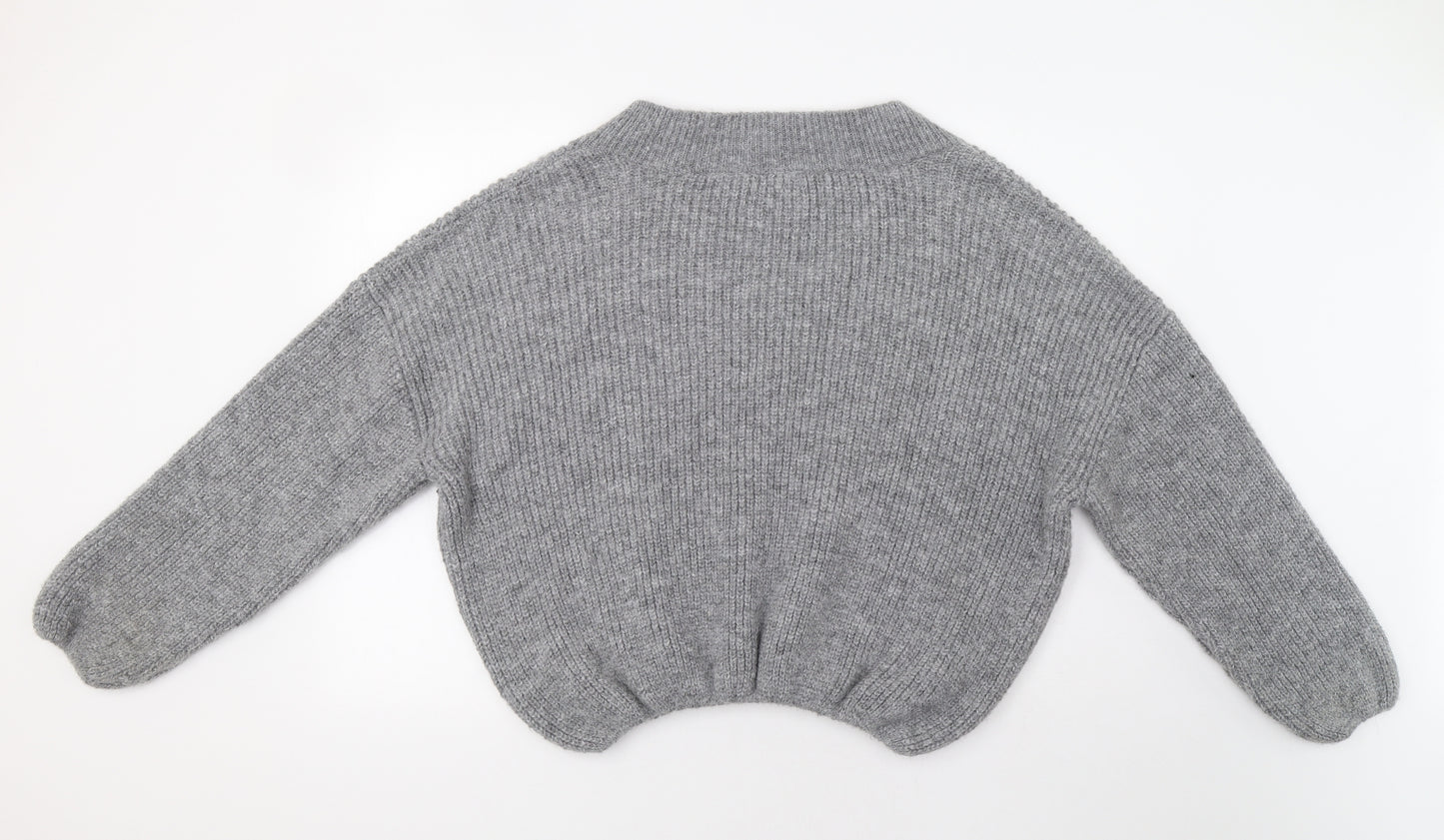 Zara Womens Grey   Pullover Jumper Size M