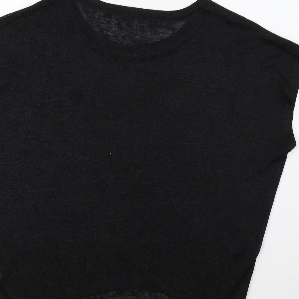 Bklue Vanilla Womens Black   Basic Blouse Size M  - Skull