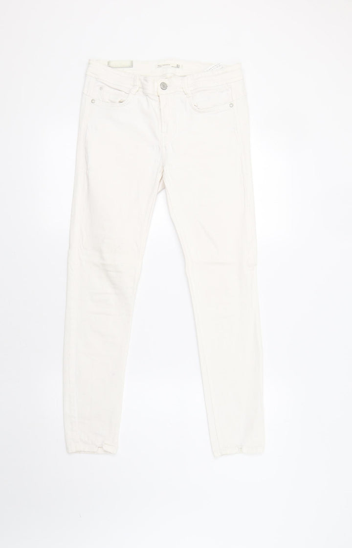 Xara Womens White Skinny Jeans Size 10 L29 in