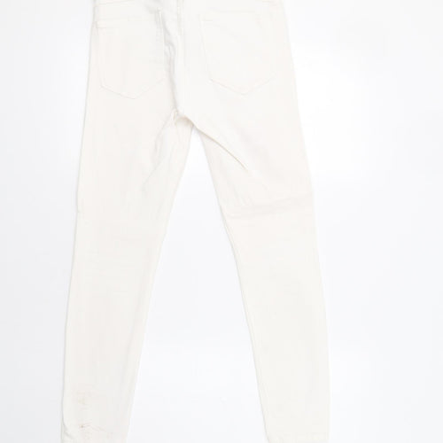 Xara Womens White   Skinny Jeans Size 10 L29 in