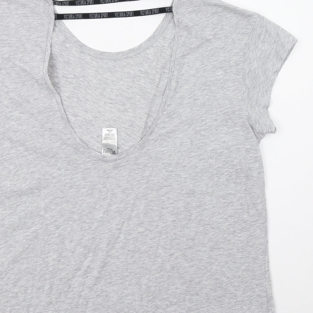 Victoria Sport Womens Grey   Basic T-Shirt Size L