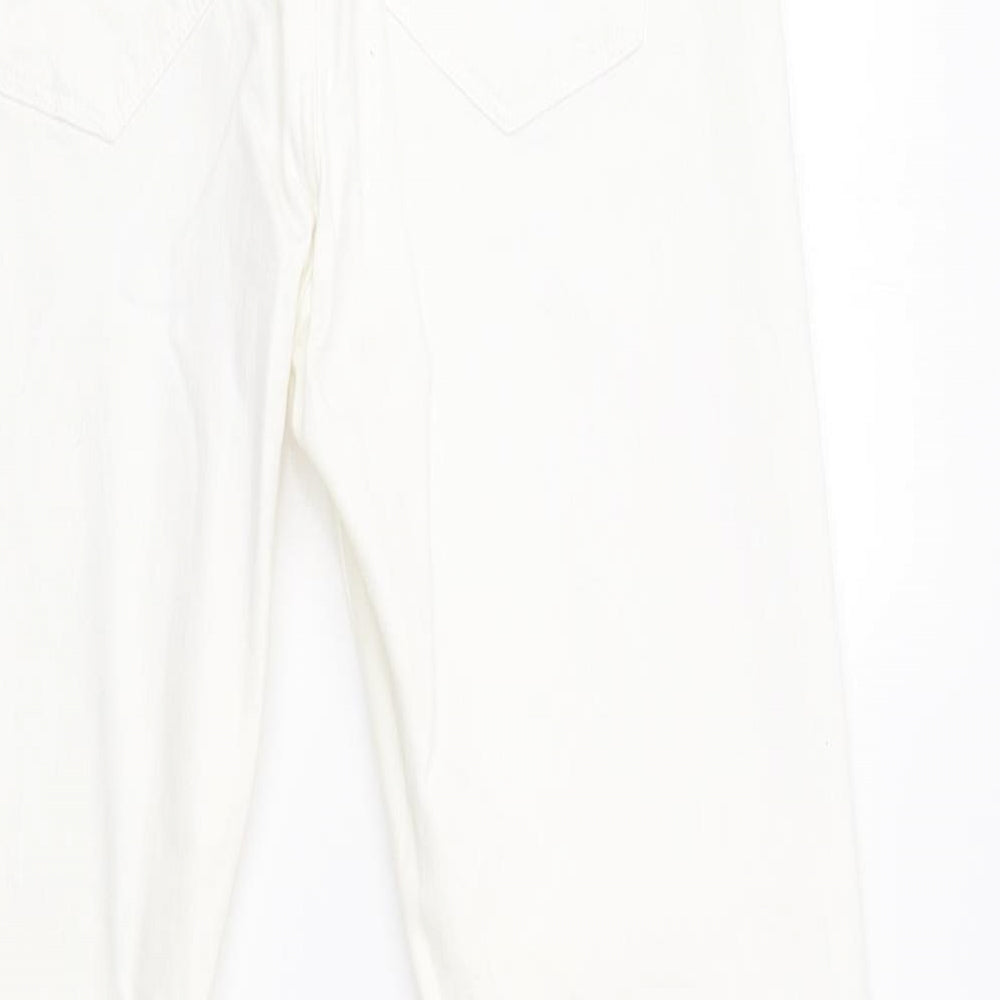 Zara Womens White   Skinny Jeans Size 14 L28 in