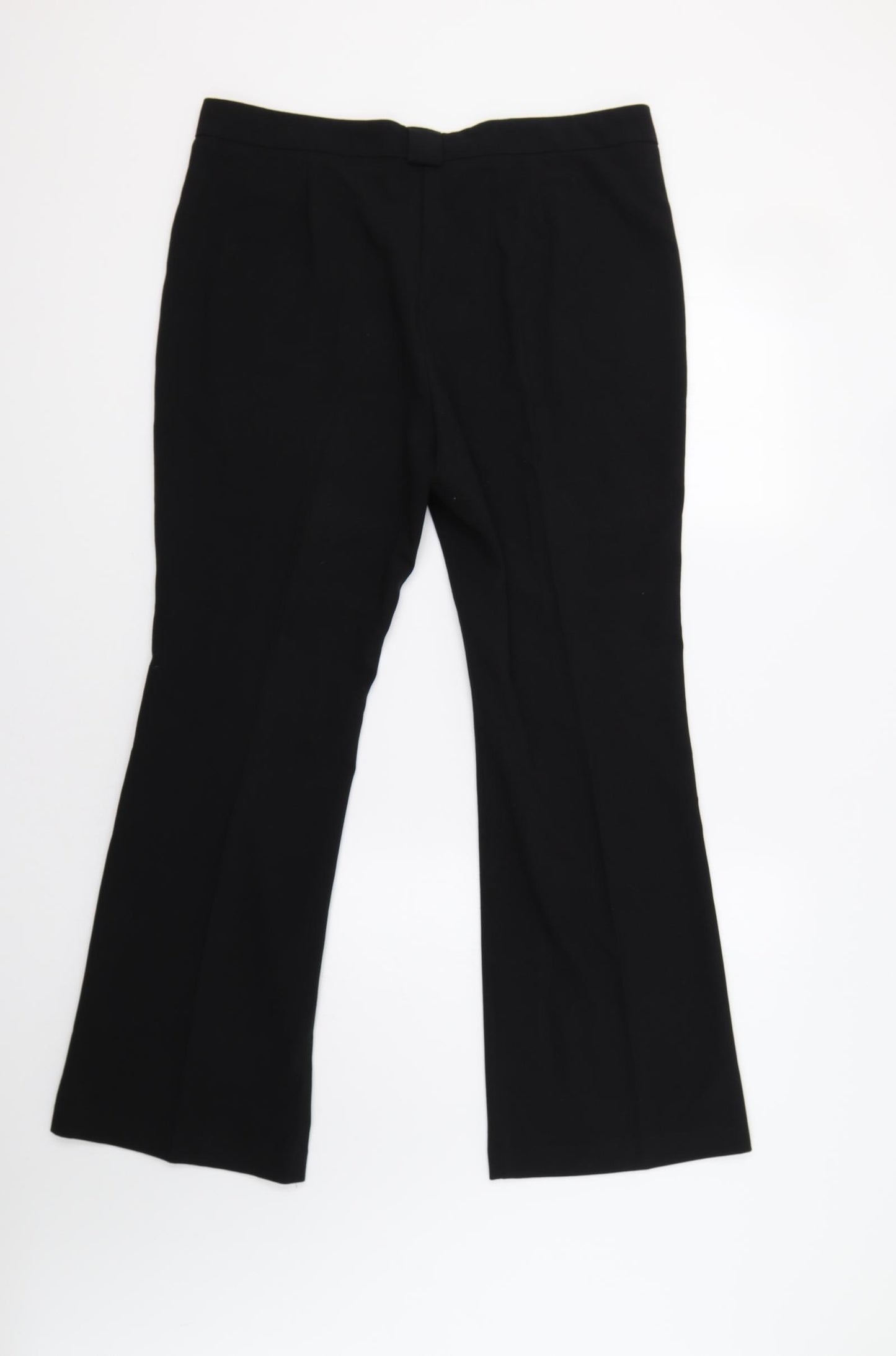 M&S Womens Black   Dress Pants Trousers Size 14 L30 in