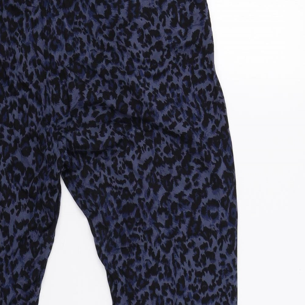 M&S Womens Blue Animal Print   Lounge Pants Size 12