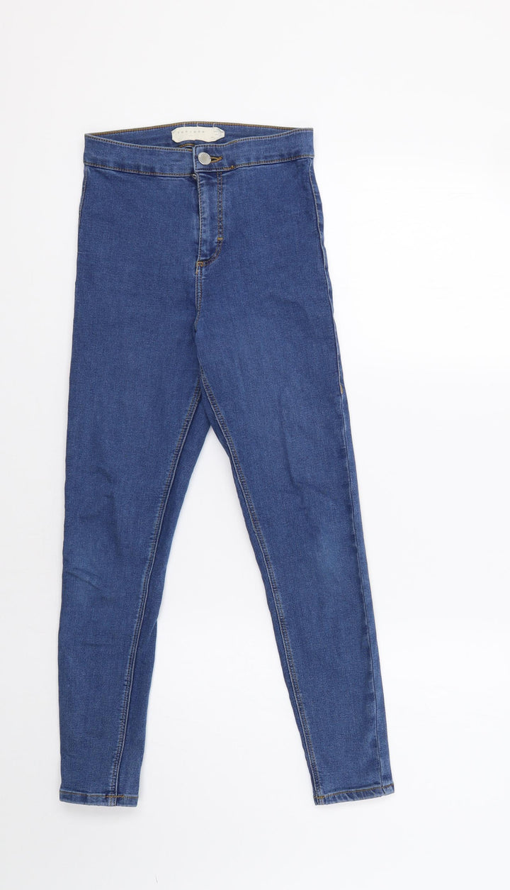 Topshop Womens Blue Skinny Jeans Size XS L28 in