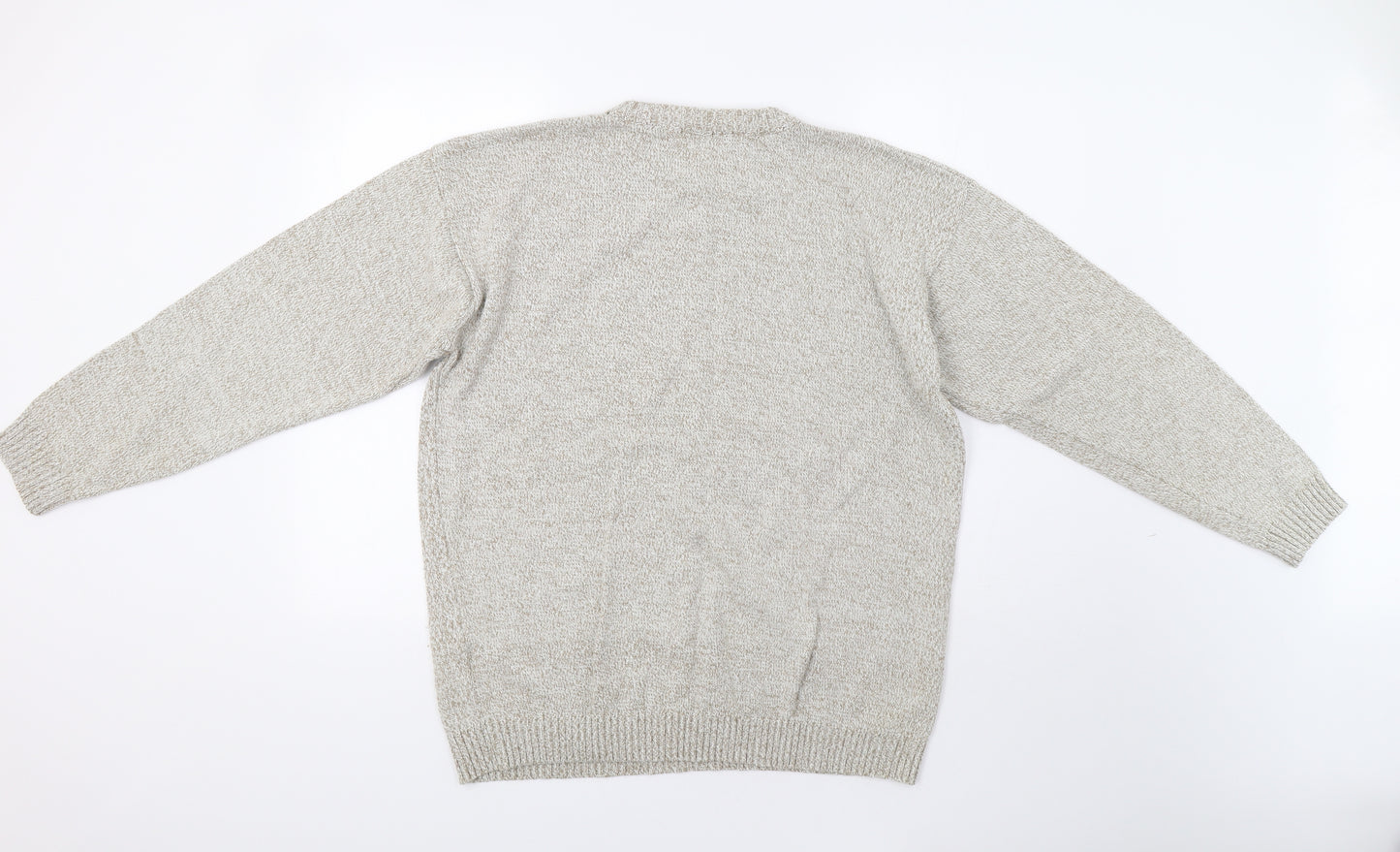 Freeport Mens Beige   Pullover Jumper Size XL