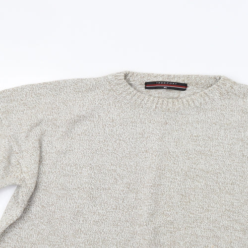 Freeport Mens Beige   Pullover Jumper Size XL