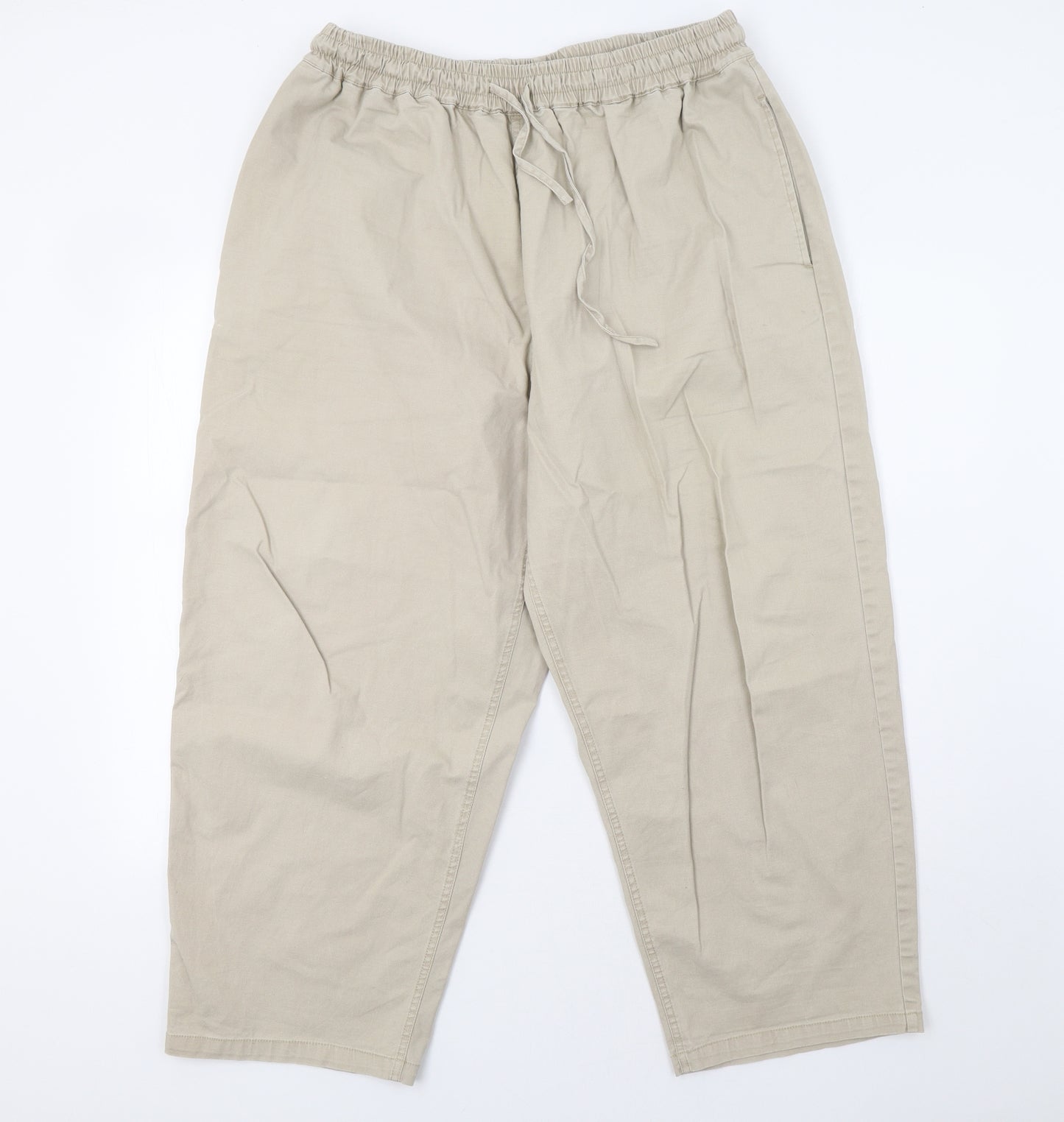 ASOS Womens Beige   Trousers  Size 18 L27 in