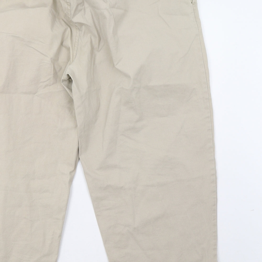 ASOS Womens Beige   Trousers  Size 18 L27 in