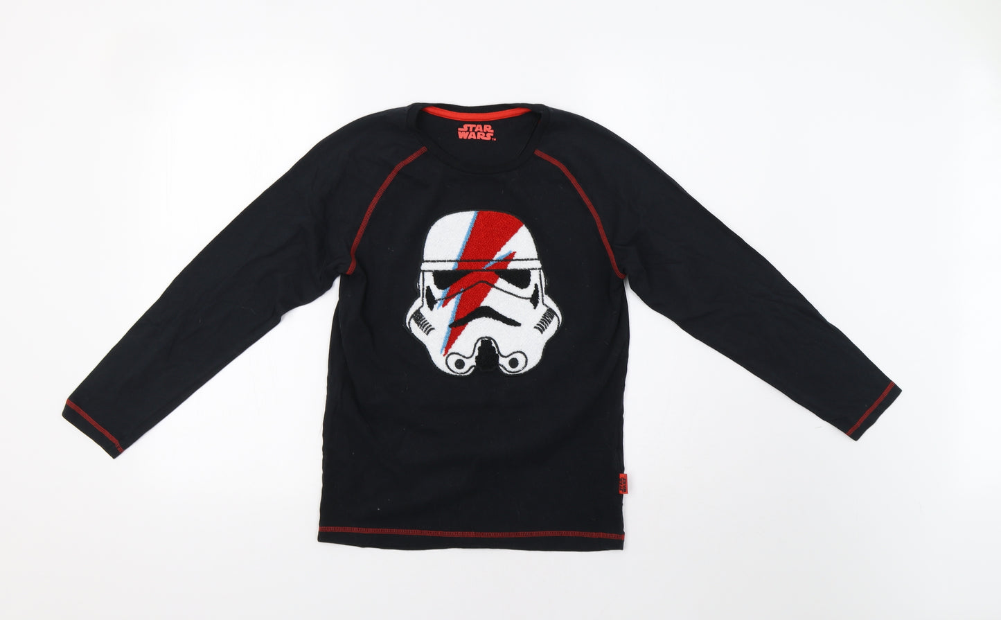 M&S Boys Black   Basic T-Shirt Size 10-11 Years  - Star Wars