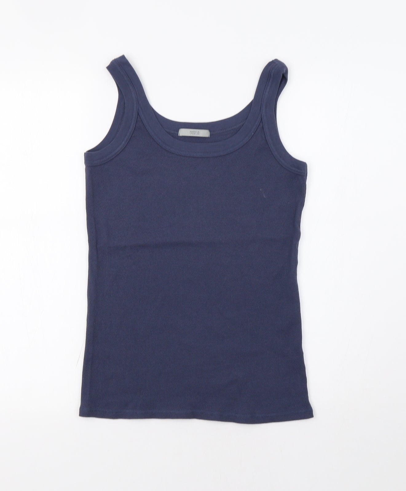 M&S Womens Blue   Basic Tank Size L