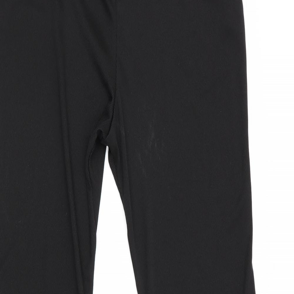 Pretty Little Thing  Womens Black   Trousers  Size 16 L34 in - Kick Flared