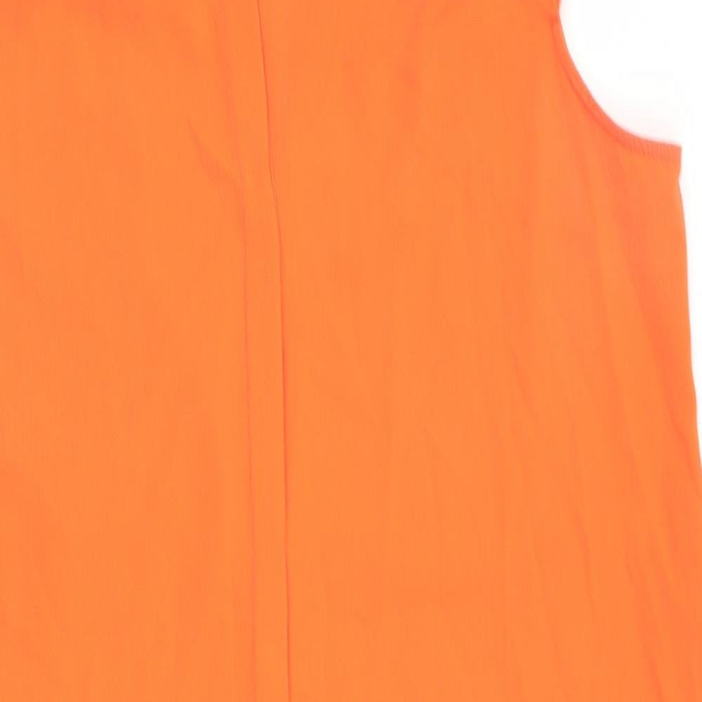 K&D Womens Orange   Shirt Dress  Size 16