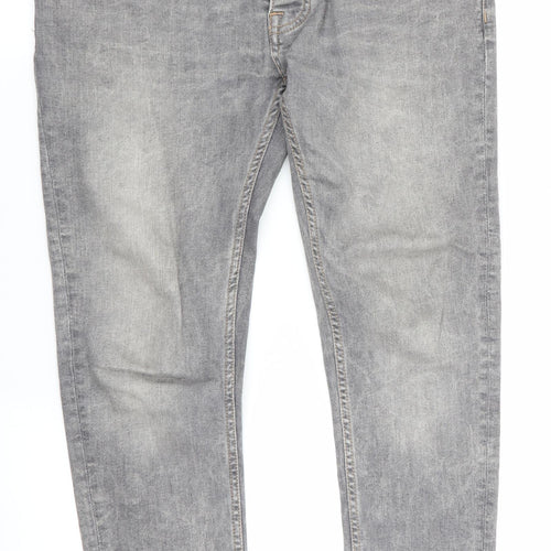Denim Co Mens Grey   Straight Jeans Size 32 L29 in