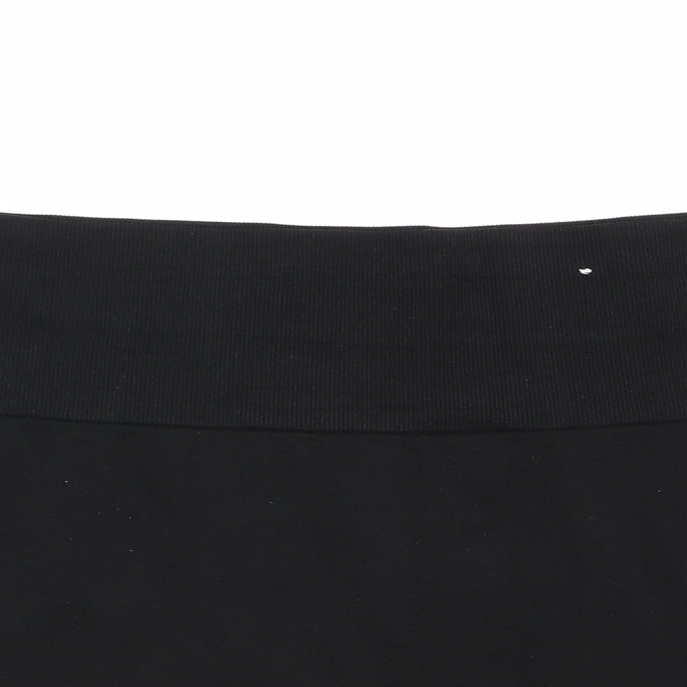 Work Out Womens Black   Compression Shorts Size 18