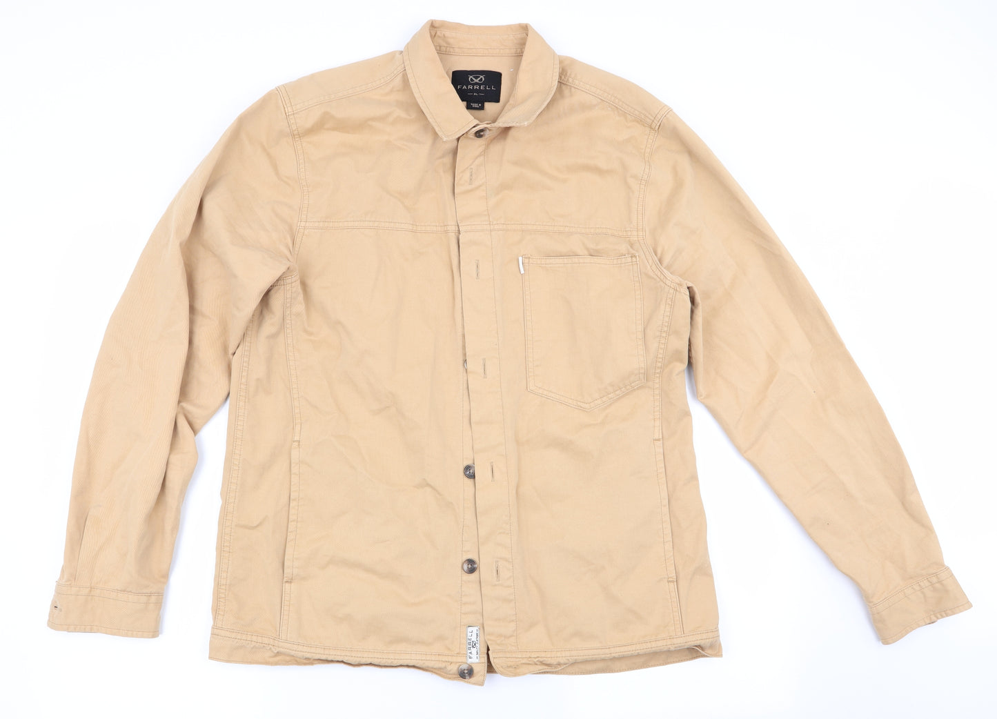 Farrell Mens Gold    Button-Up Size XL