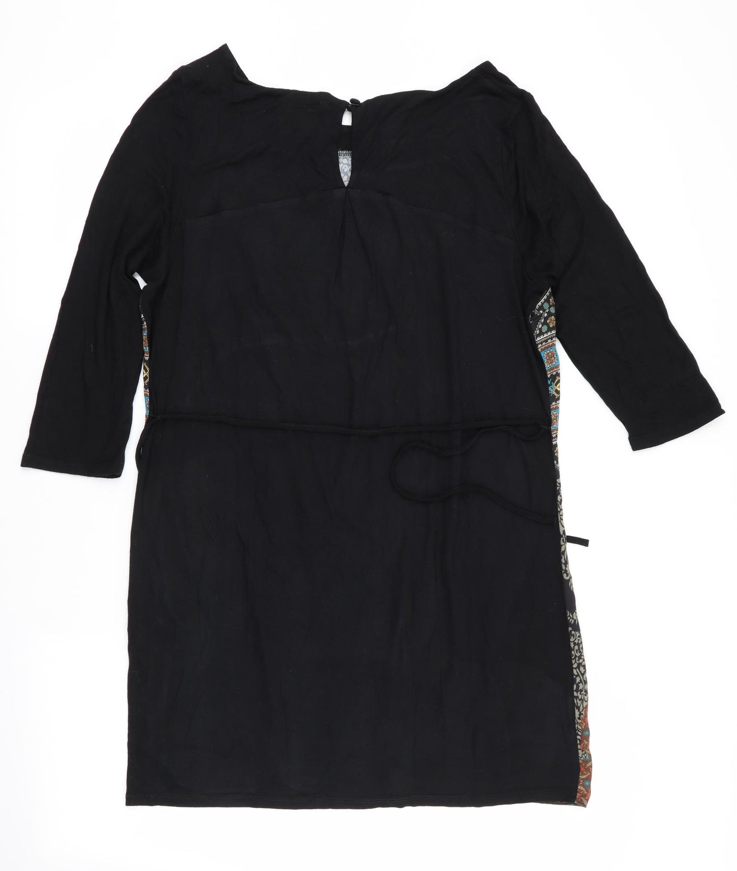 Monsoon Womens Black Floral  Sheath  Size 14