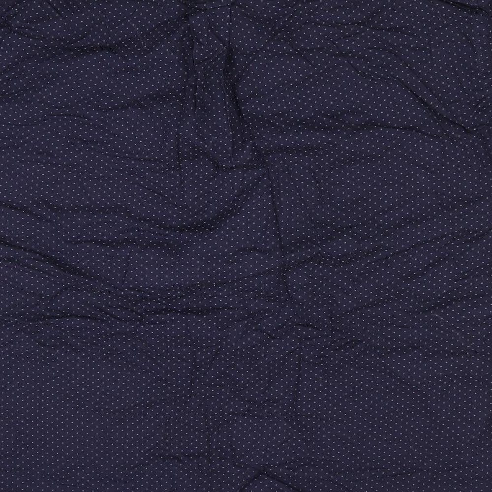 NEXT Mens Blue Polka Dot   Button-Up Size L