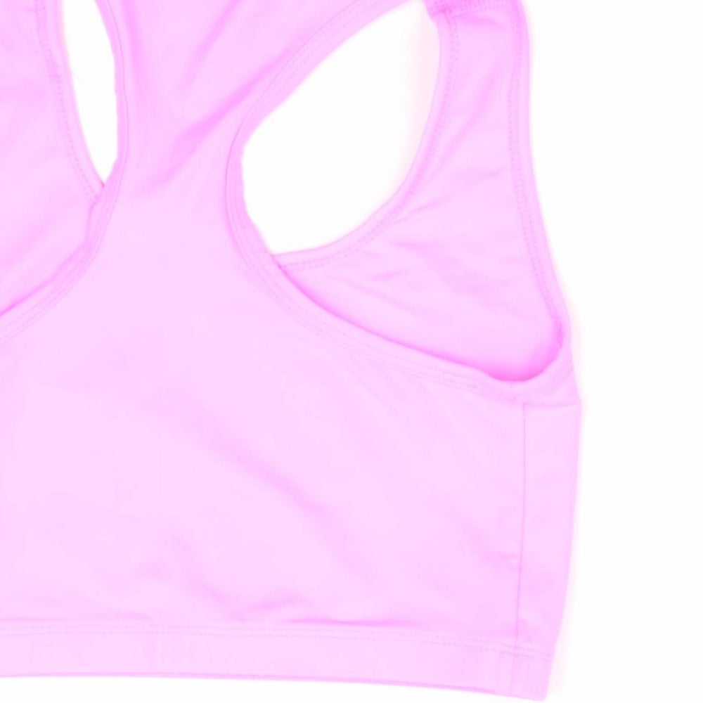 Awdis Womens Pink   Cropped T-Shirt Size M