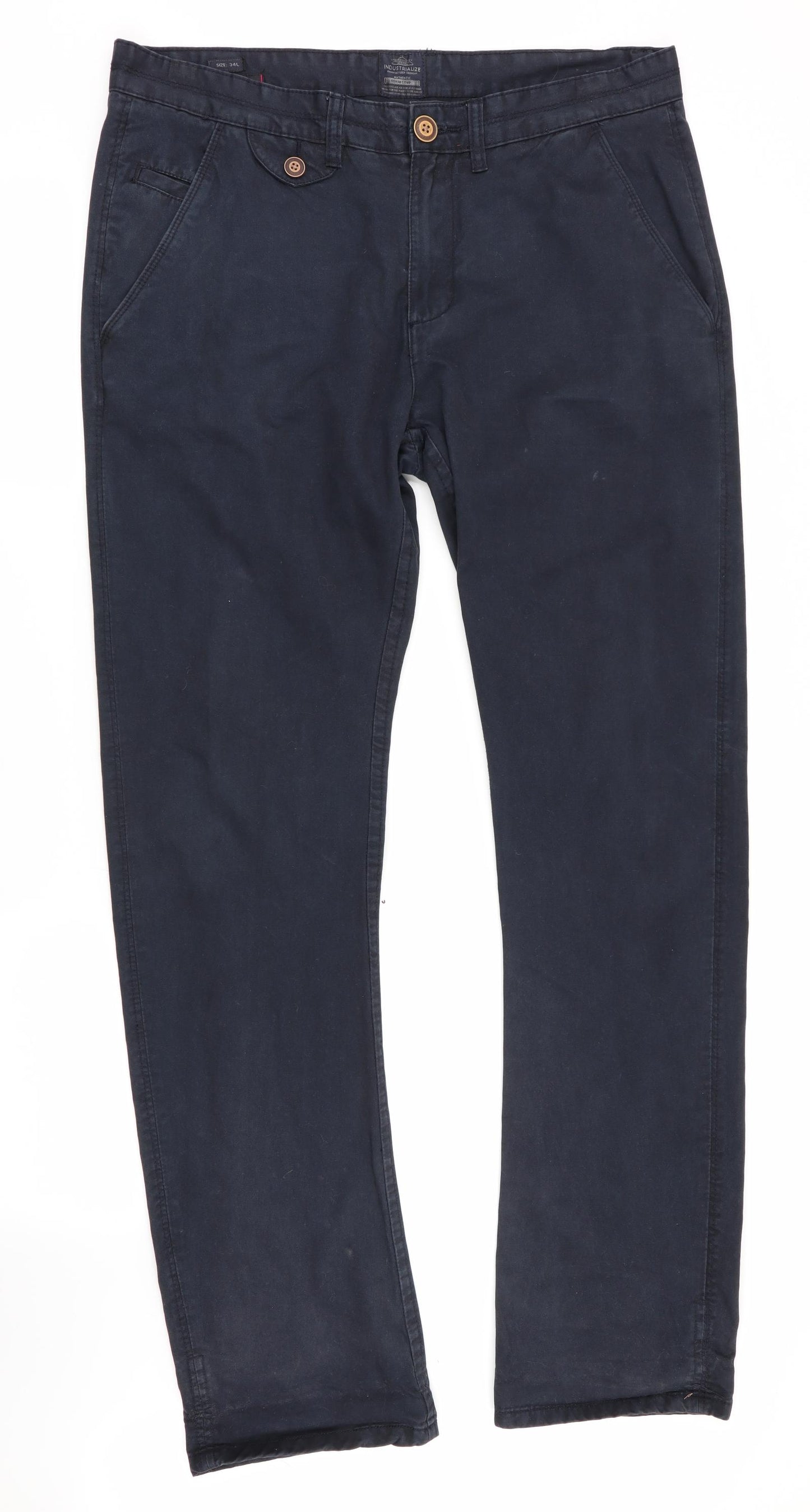 Industrialise Mens Blue   Straight Jeans Size 34 L33 in