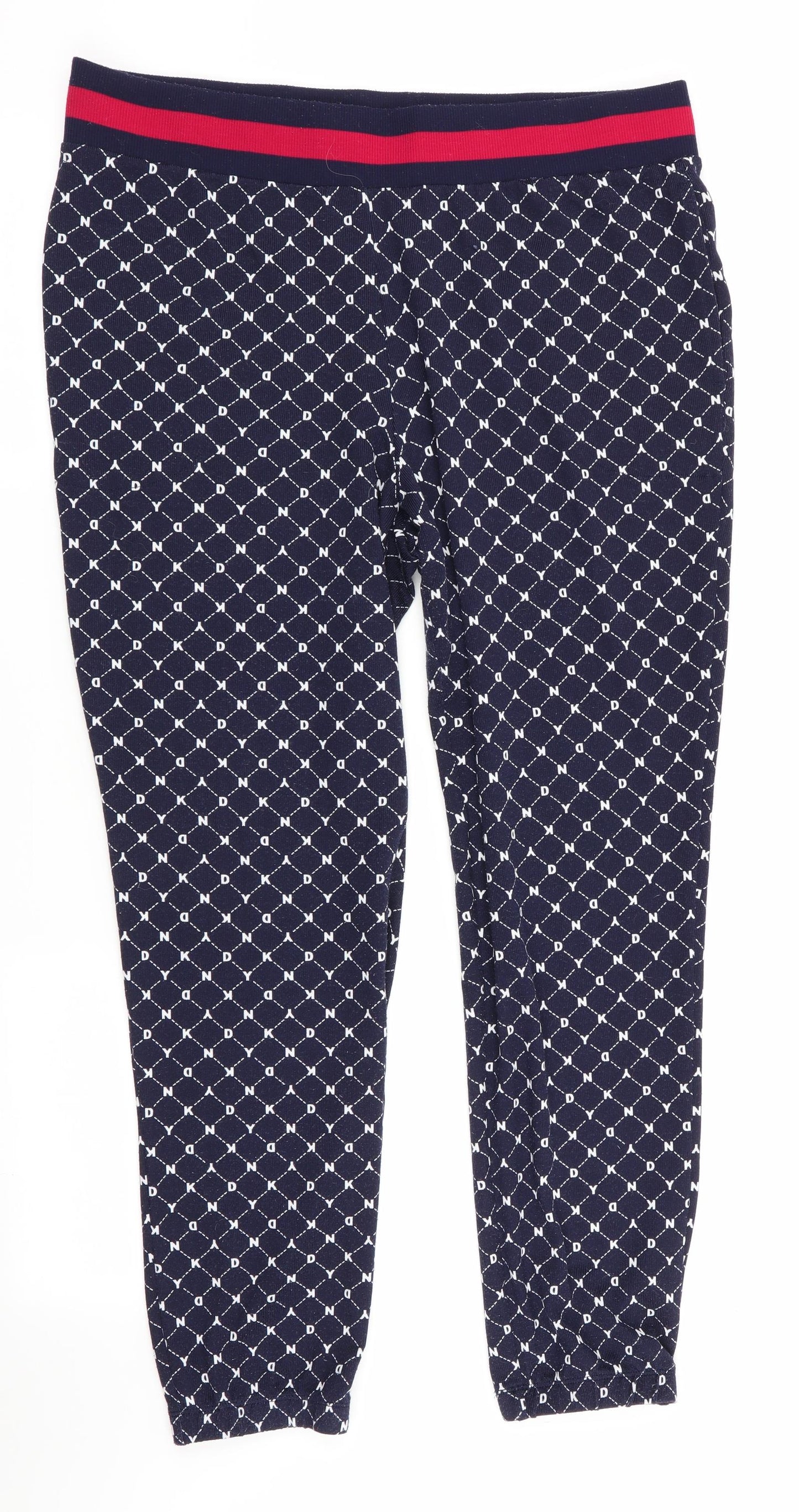 DKNY Mens Blue Check   Pyjama Pants Size L