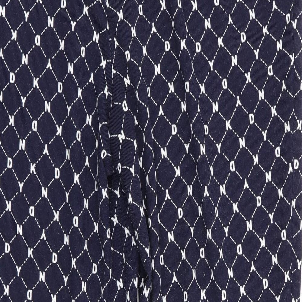 DKNY Mens Blue Check   Pyjama Pants Size L
