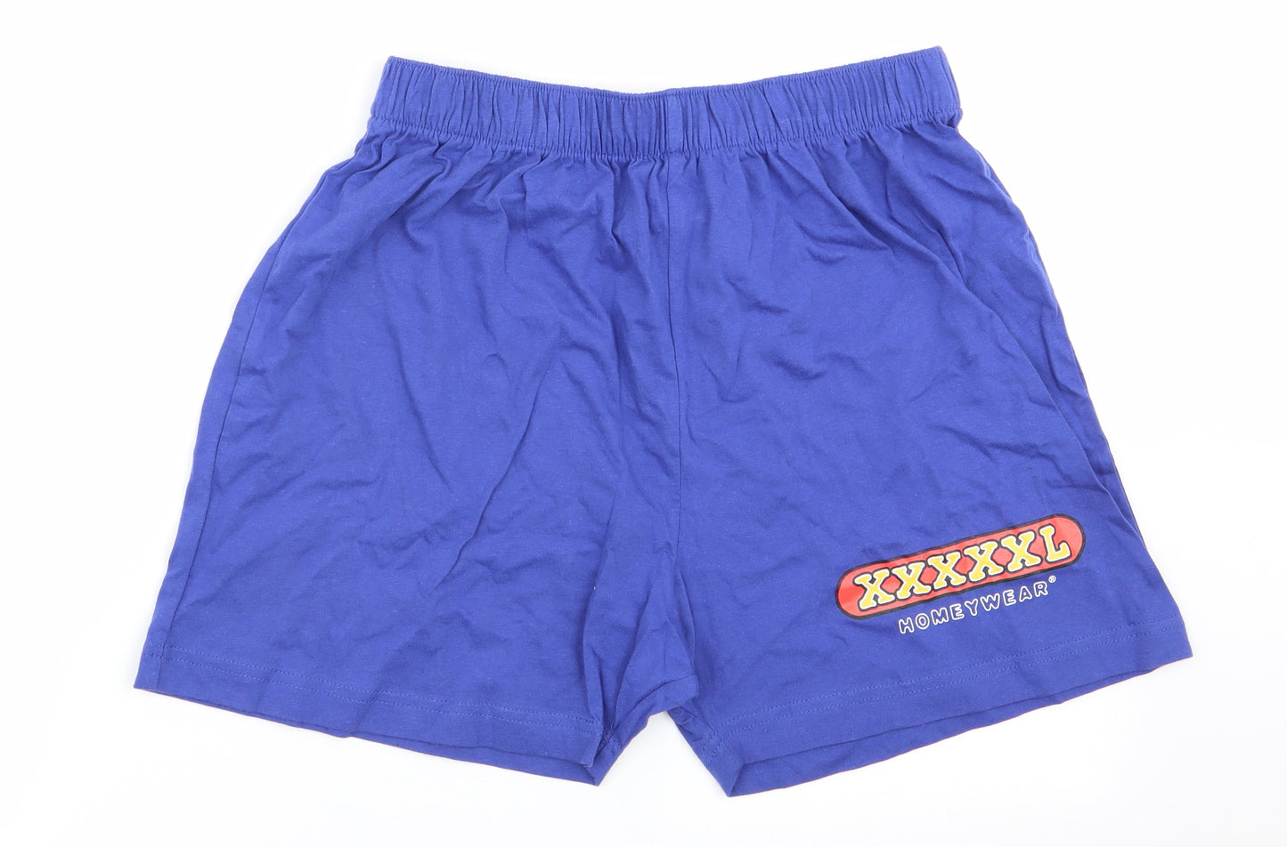 Nightwear Mens Blue Solid   Sleep Shorts Size M  - The Simpsons