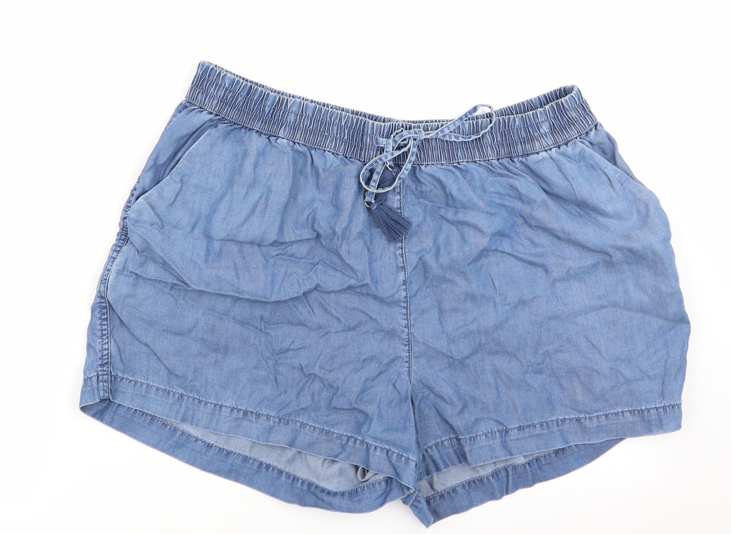 NEXT Womens Blue   Mom Shorts Size 14 - Beach Shorts