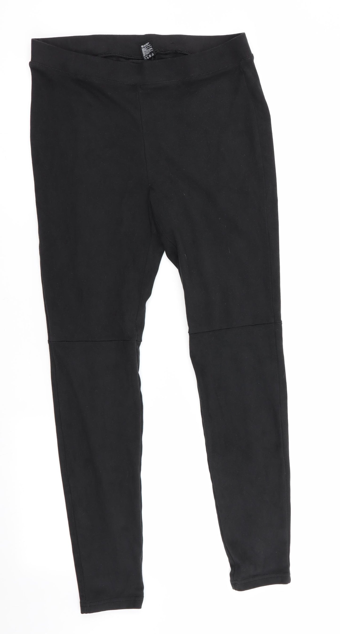 HUE Womens Black   Jegging Trousers Size M L27 in - Suede Effect Jodpur Style